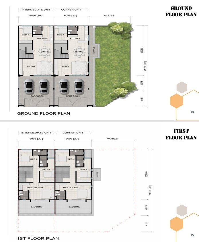 Pelan layout Intermediate Lot Redhill
