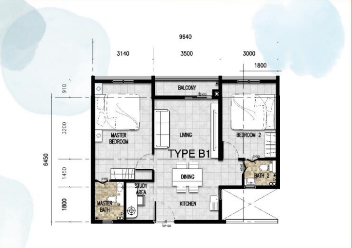 Floor Plan Type B1